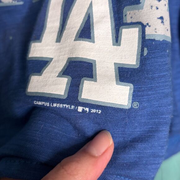 Campus Lifestyle NWT MLB LA Dodgers Blue Racerback Tank Top Medium - Picture 2 of 8